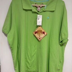 Caribbean Joe Women's Lime Green Polo Shirt